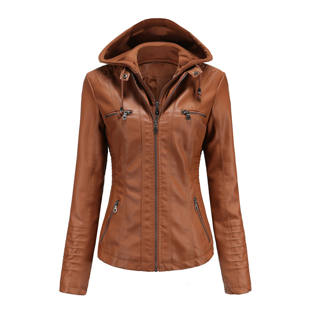 Davellia | Women’s Trendy Hooded Zip-up Jacket