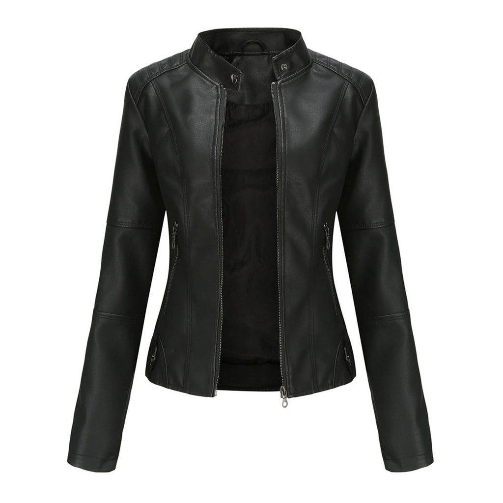 Davellia | Women’s Elegant Slim-fit Biker Jacket