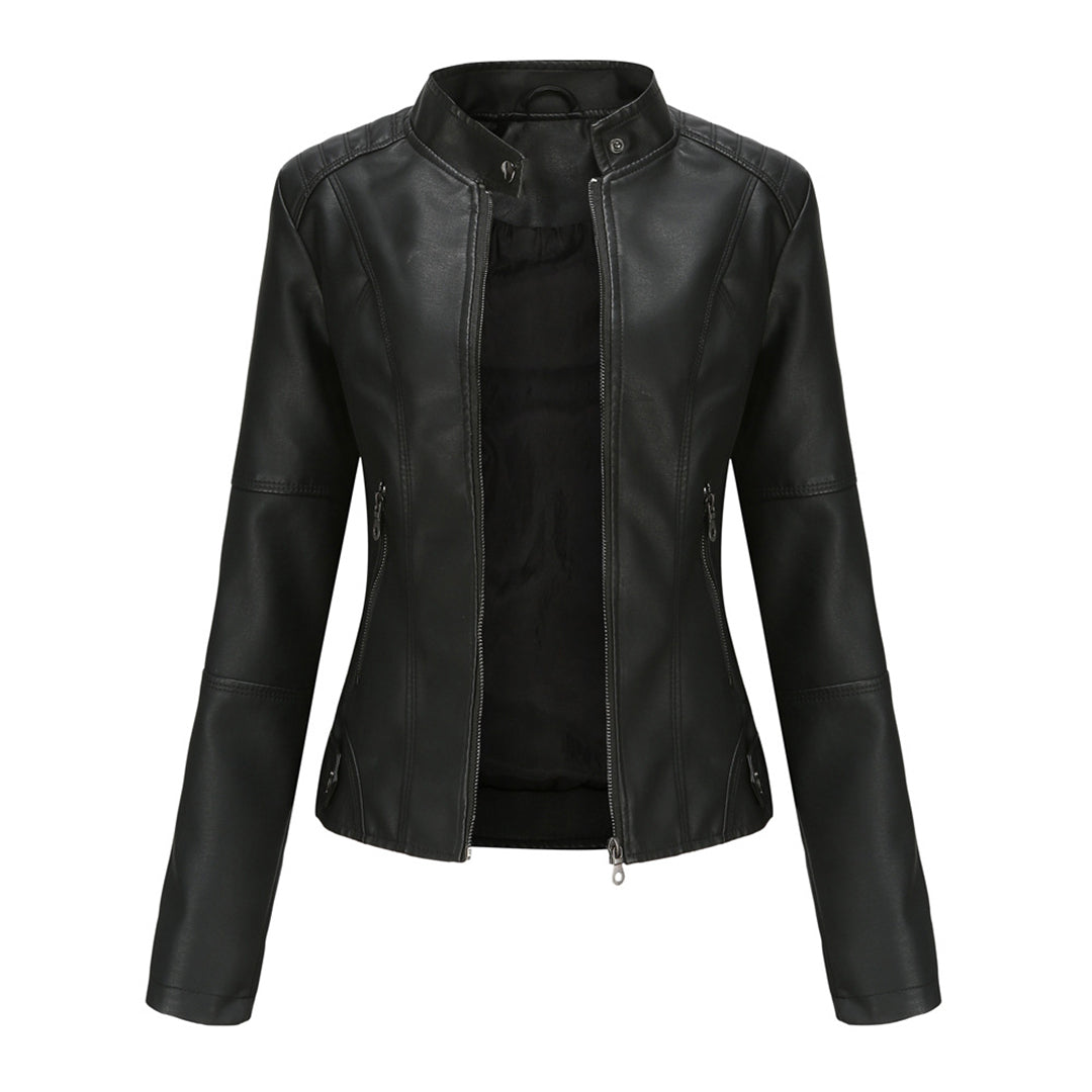 Davellia | Women’s Elegant Slim-fit Biker Jacket