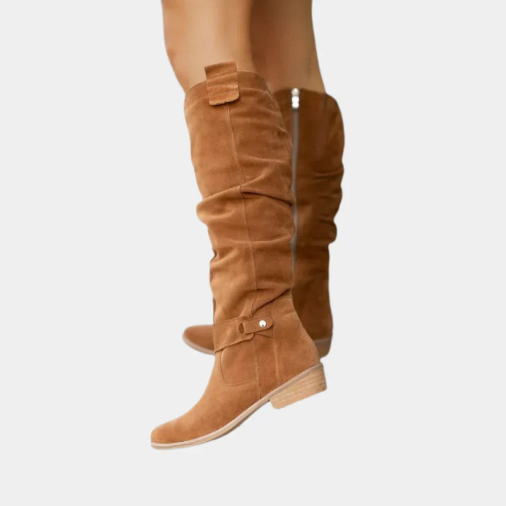 Davellia | Women’s Knee-High Zipper Boots