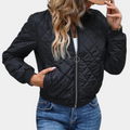 Davellia | Women’s Quilted Zip-Up Bomber Jacket