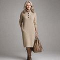 Davellia | Chic Ribbed Midi Dress