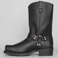 Davellia | Women’s Leather Cowboy Boots with Buckle