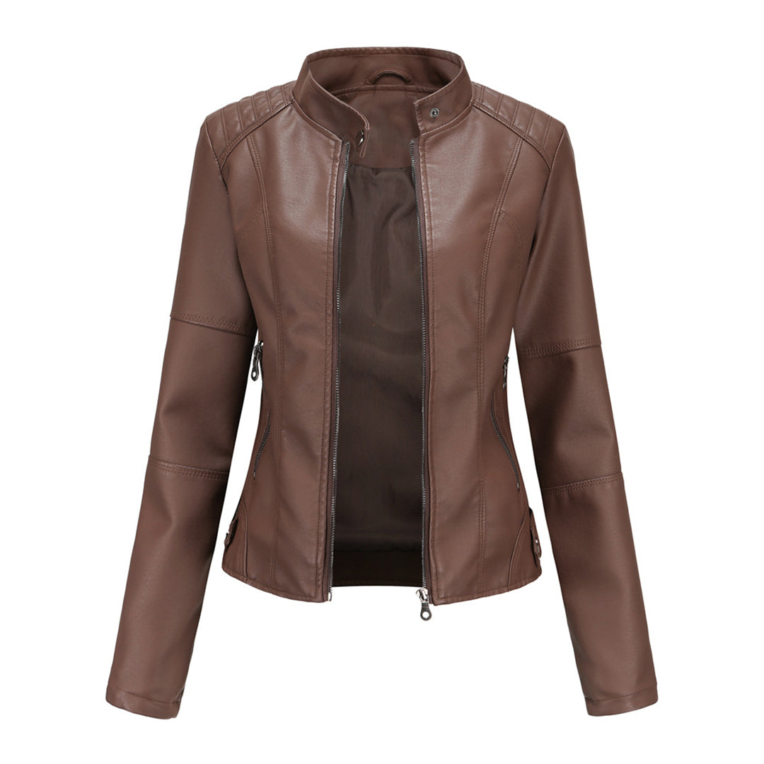 Davellia | Women’s Elegant Slim-fit Biker Jacket
