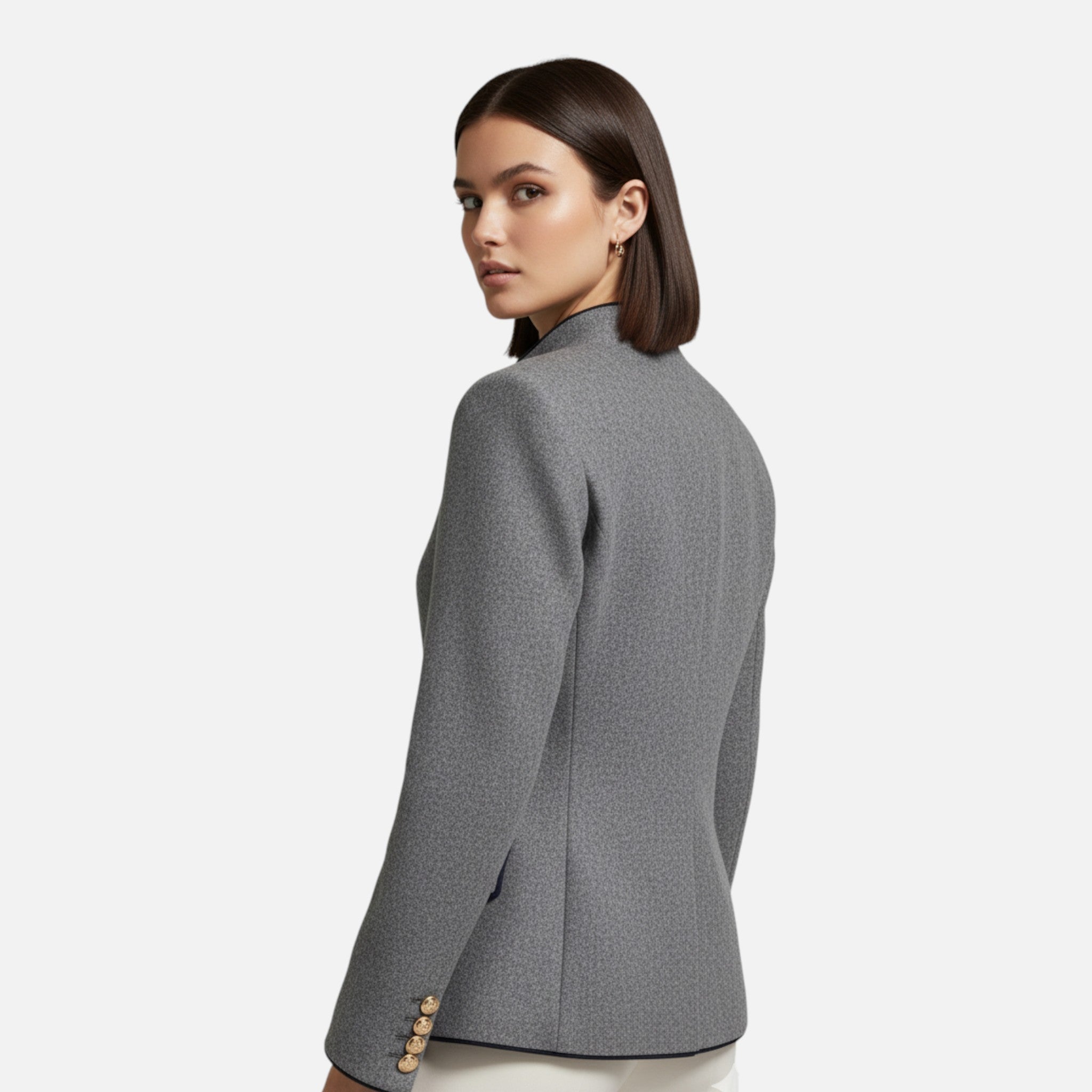 Davellia | Women’s Double-Breasted Wool Blazer