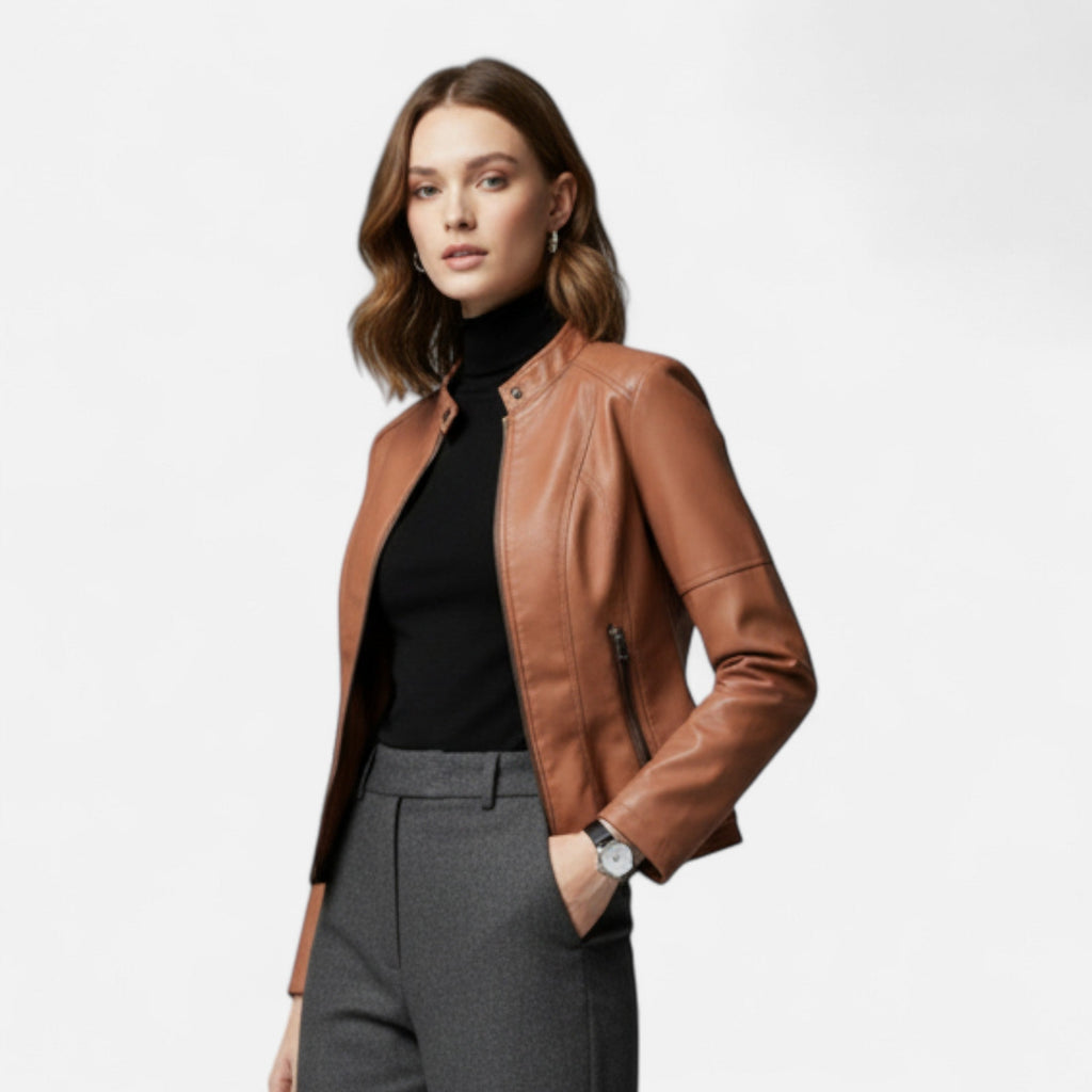 Davellia | Women’s Leather Jacket– Heritage Chic