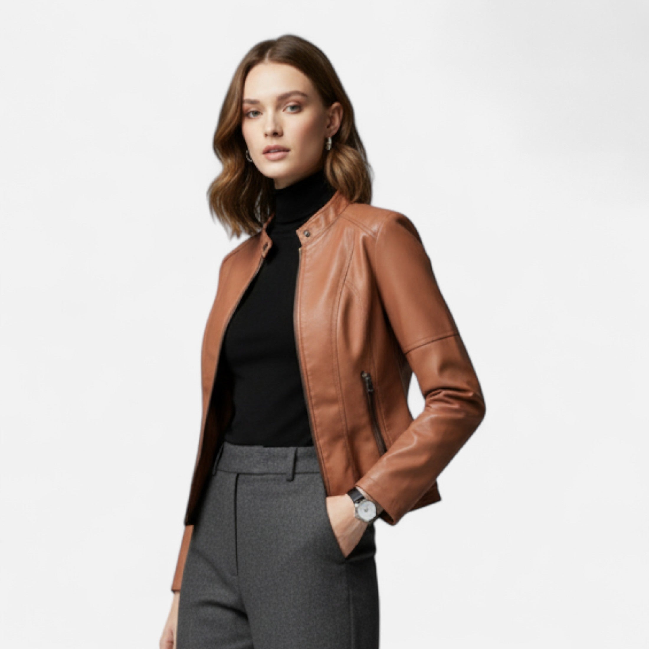 Davellia | Women’s Leather Jacket– Heritage Chic