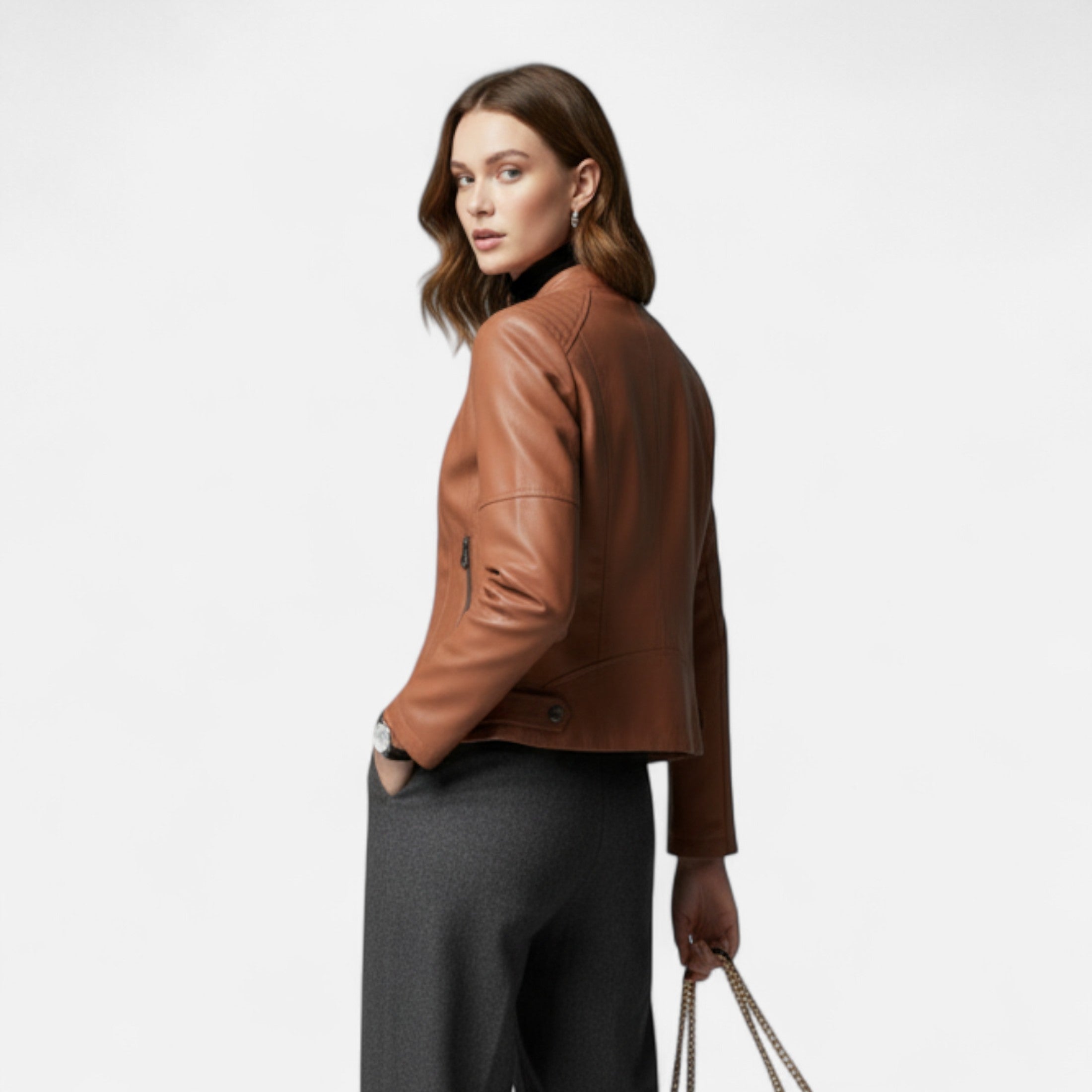 Davellia | Women’s Leather Jacket– Heritage Chic