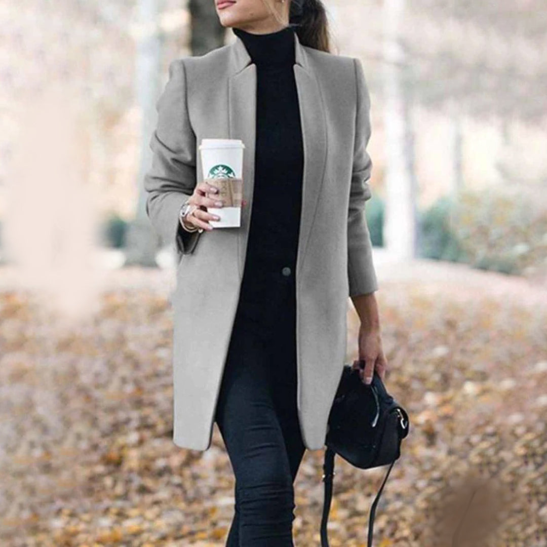 Davellia | Women’s Classic Tailored Lapel Spring Coat