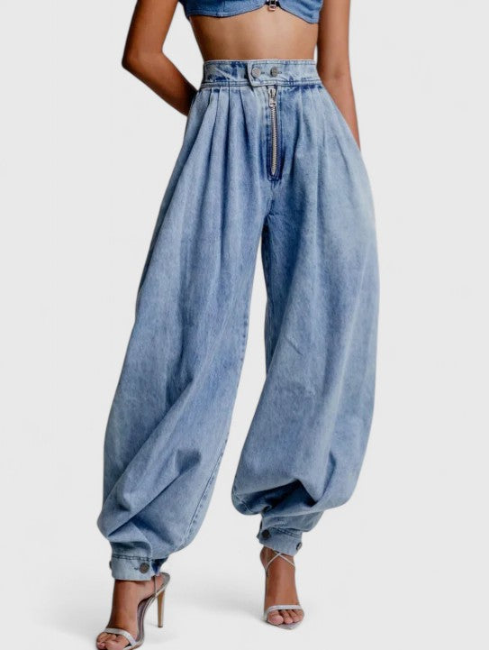Davellia | Women’s High-Waist Denim Pants
