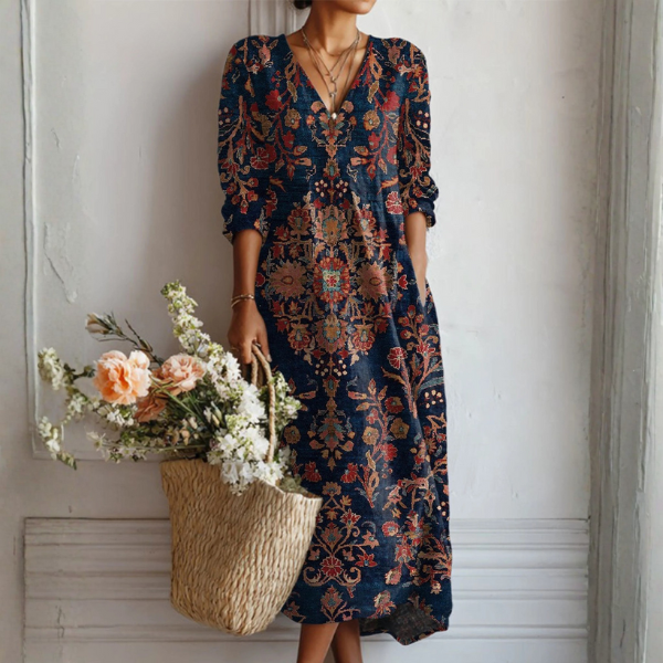 Davellia | Elegant Linen Dress