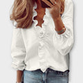 Davellia | V-Neck Ruffle Top