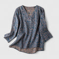 Davellia | Women's Elegant Textured V-Neck Wrap Blouse