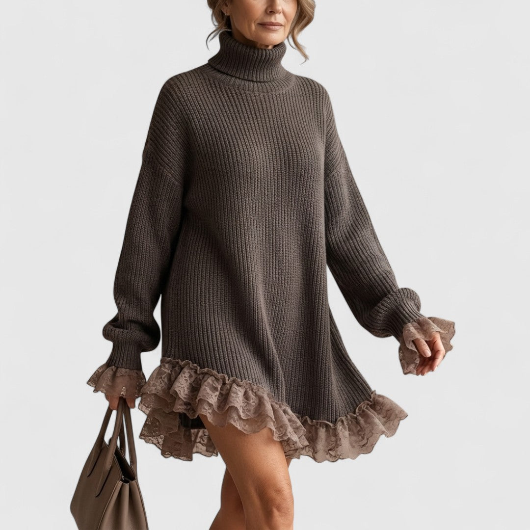 Davellia | Ruffled Knit Dress