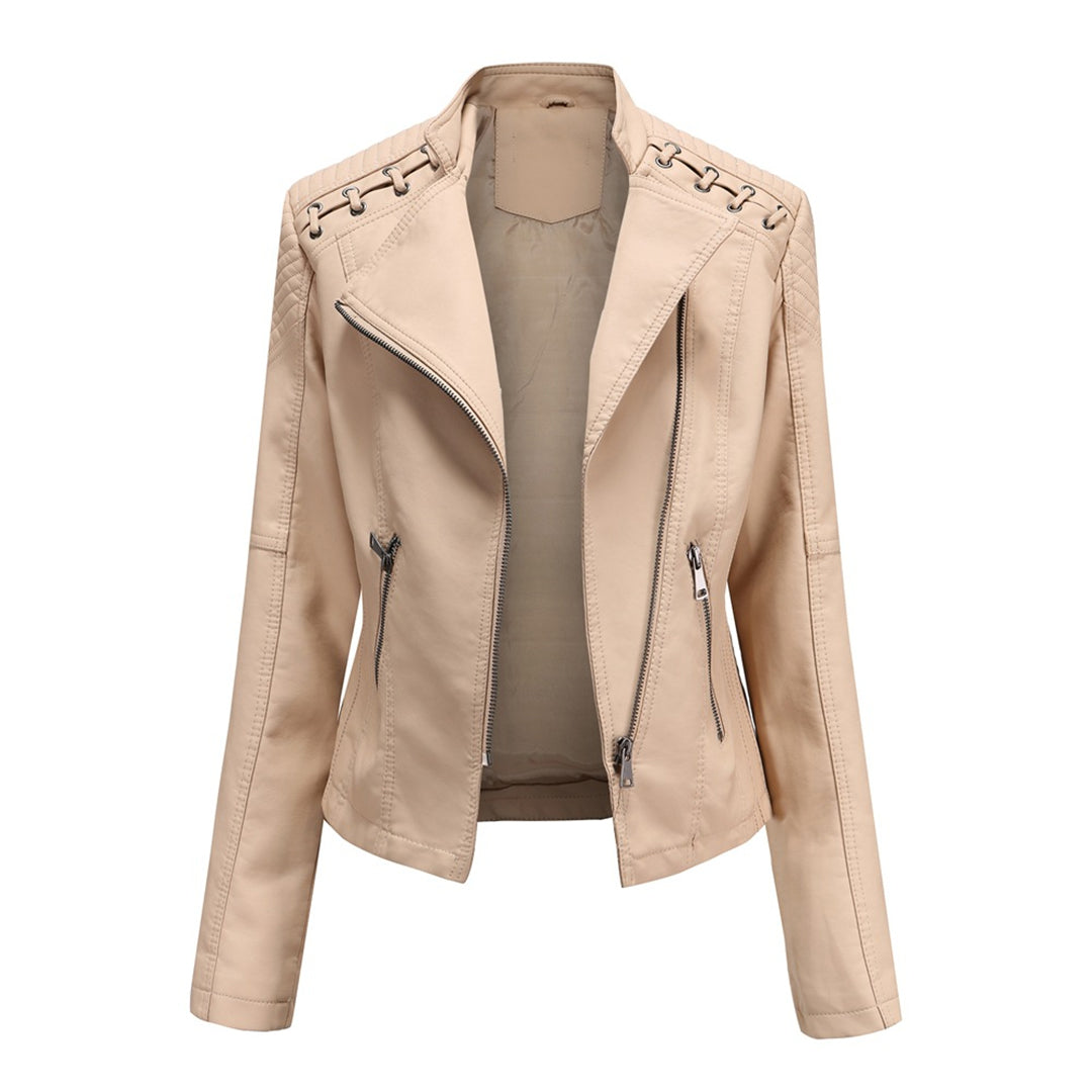 Davellia | Women’s Trendy Zipper Front Jacket
