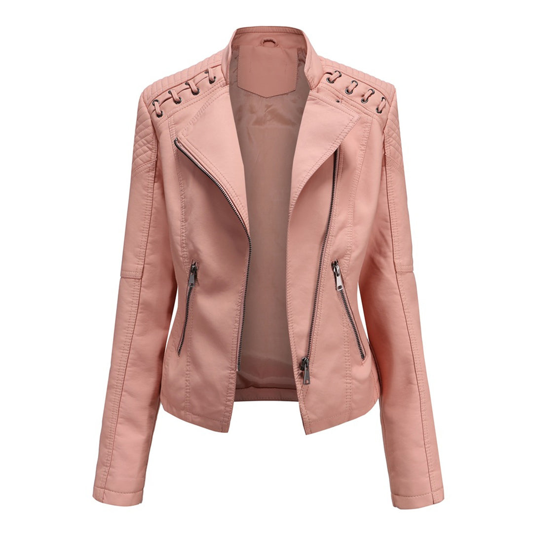 Davellia | Women’s Trendy Zipper Front Jacket