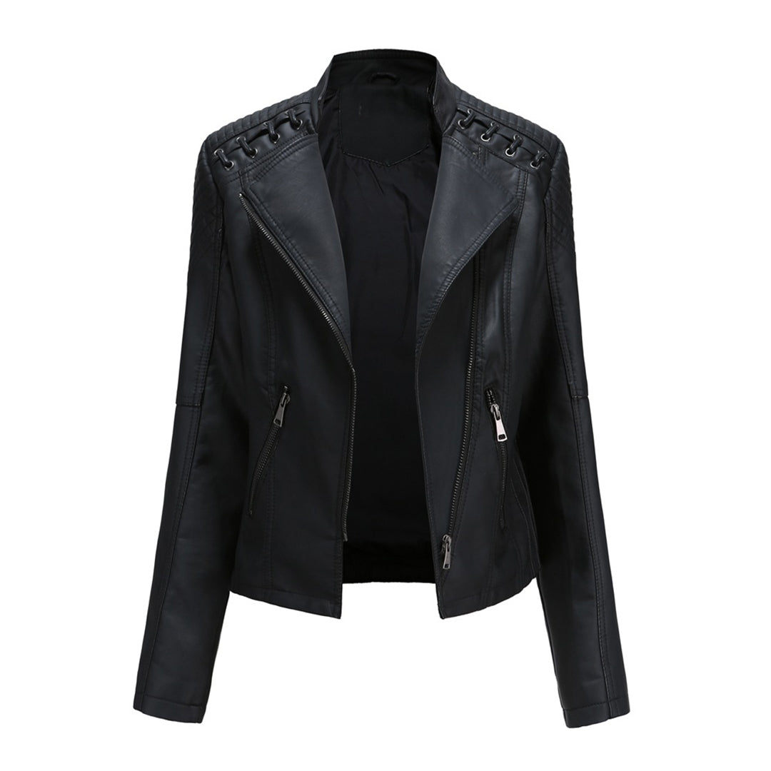 Davellia | Women’s Trendy Zipper Front Jacket