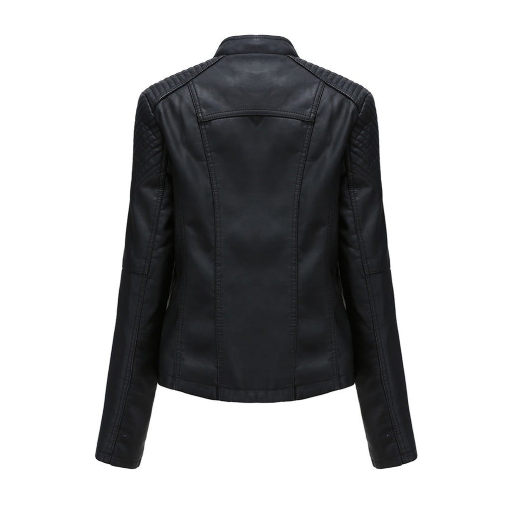 Davellia | Women’s Trendy Zipper Front Jacket