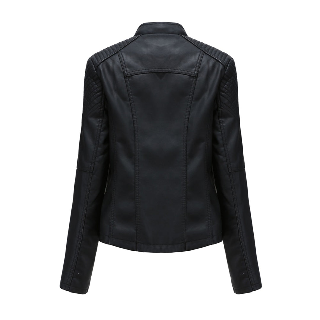 Davellia | Women’s Trendy Zipper Front Jacket