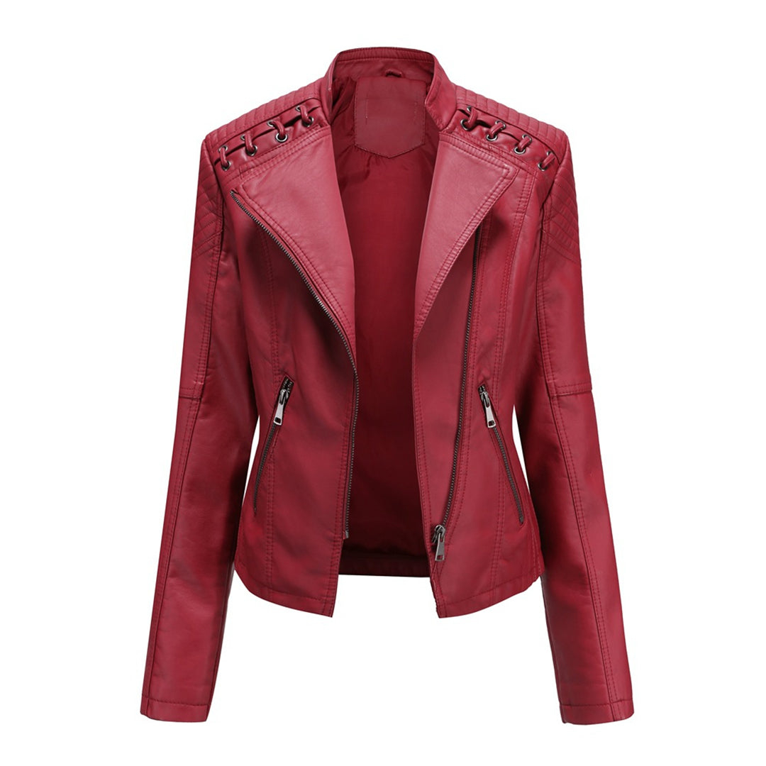 Davellia | Women’s Trendy Zipper Front Jacket