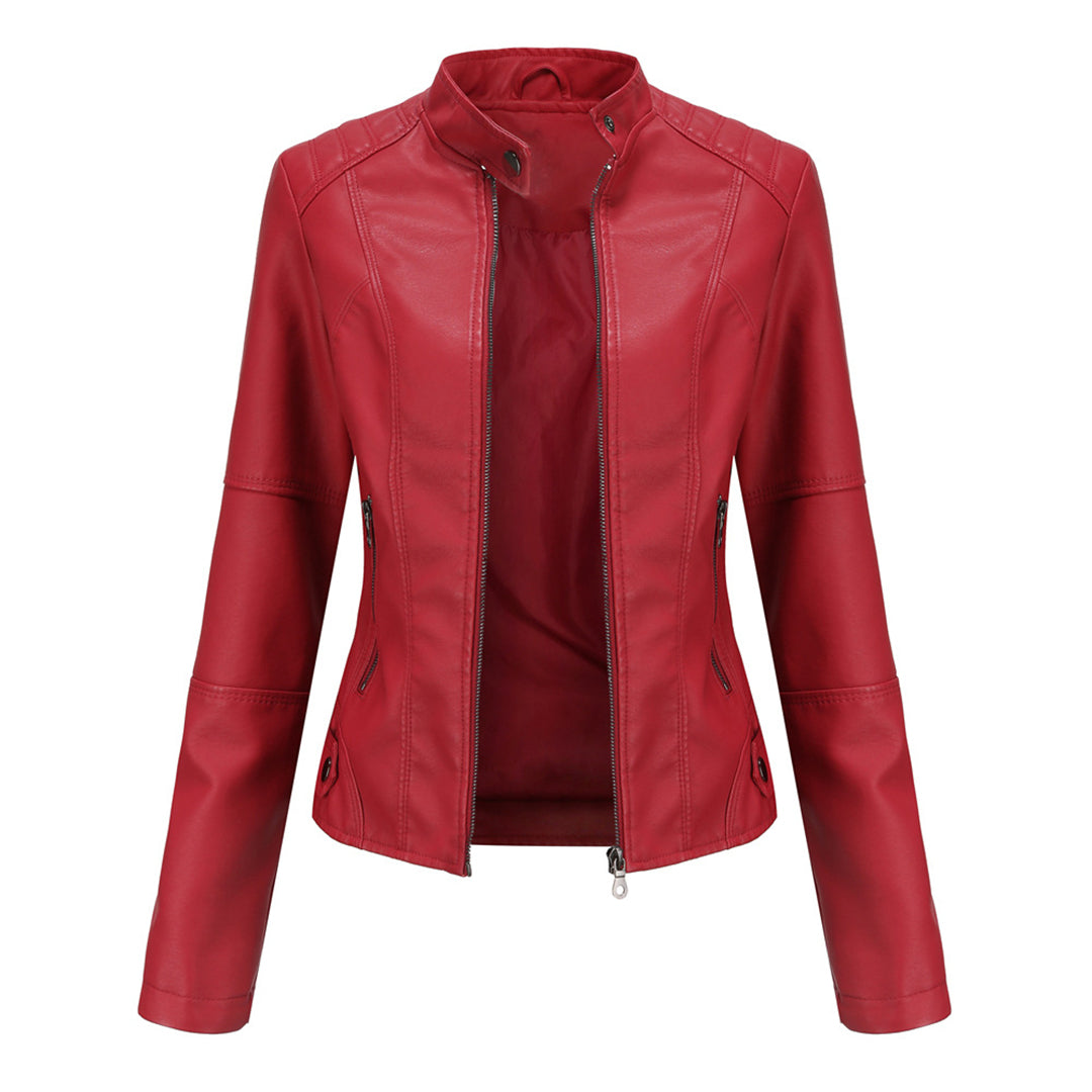 Davellia | Women’s Elegant Slim-fit Biker Jacket