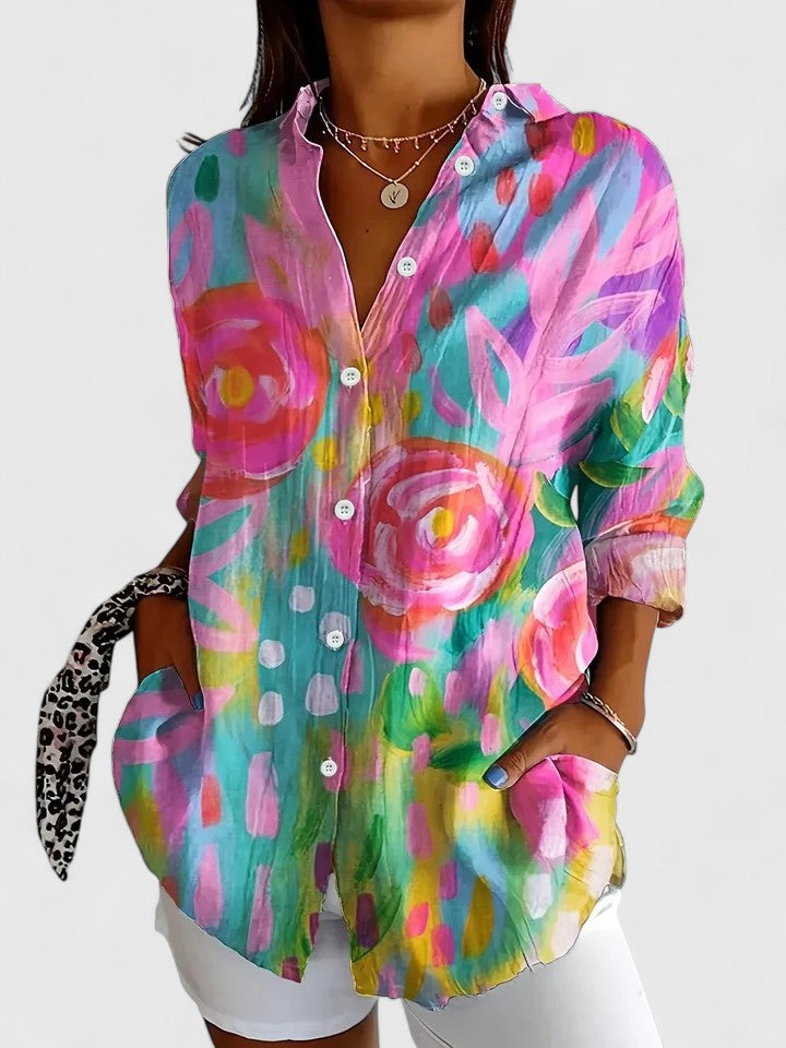 Davellia | Multicolor Print Blouse
