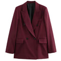 Davellia | Women's Double-Breasted Blazer Suit