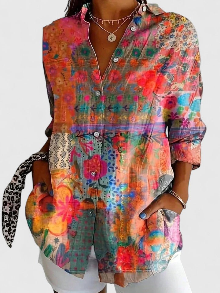 Davellia | Multicolor Print Blouse