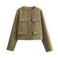 Davellia | Women's Cropped Blazer Jacket
