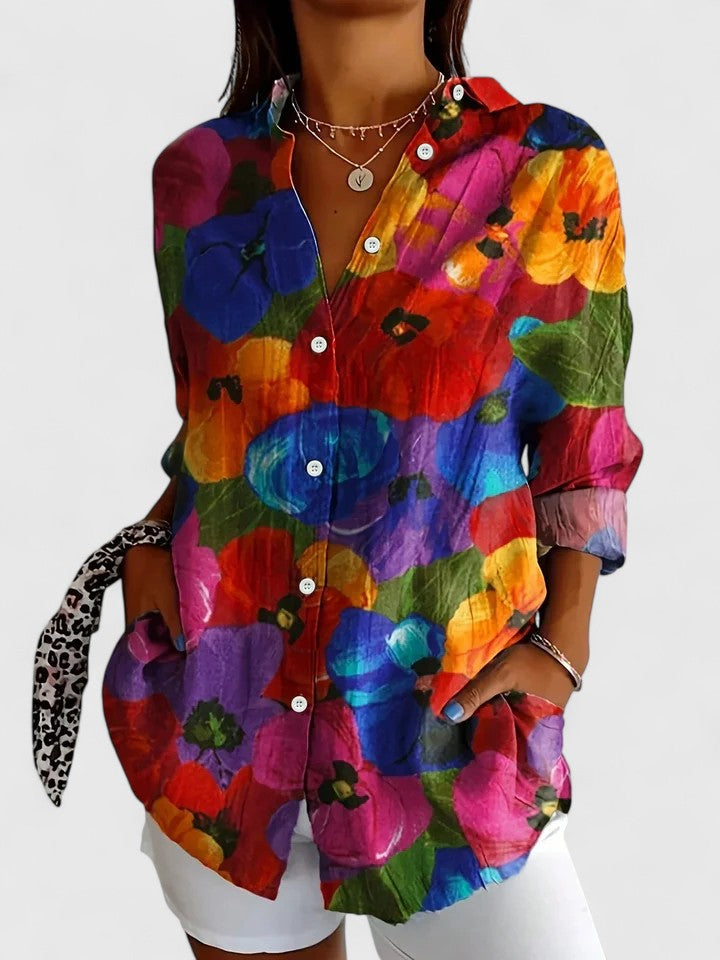 Davellia | Multicolor Print Blouse