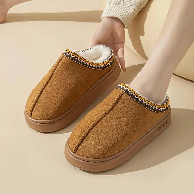 Davellia | Women’s Plush Fur Slip-On Slippers