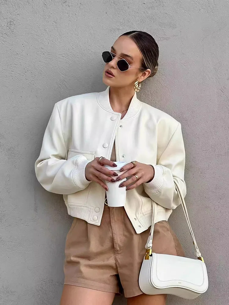Davellia | Women’s Casual Pocket Front Bomber Jacket