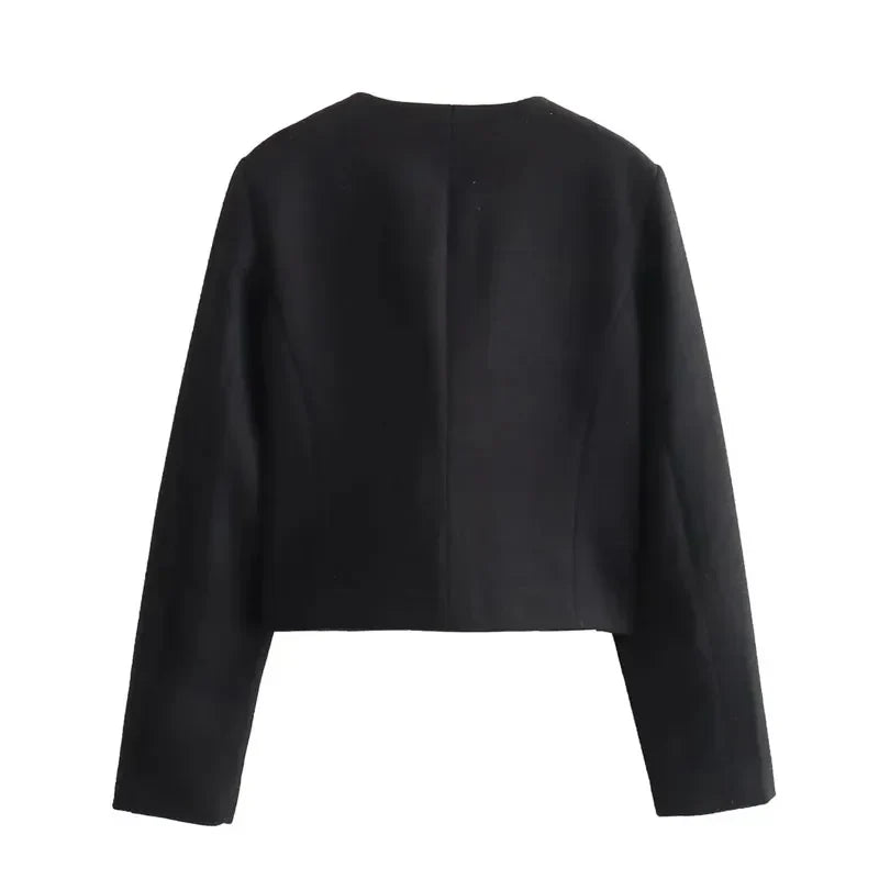 Davellia | Women's Cropped Blazer Jacket