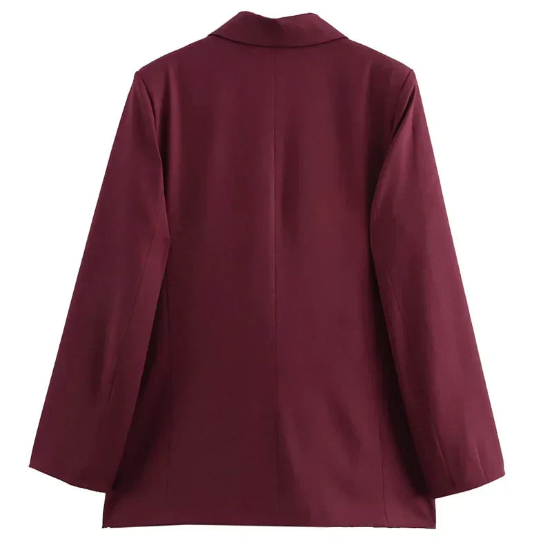 Davellia | Women's Double-Breasted Blazer Suit
