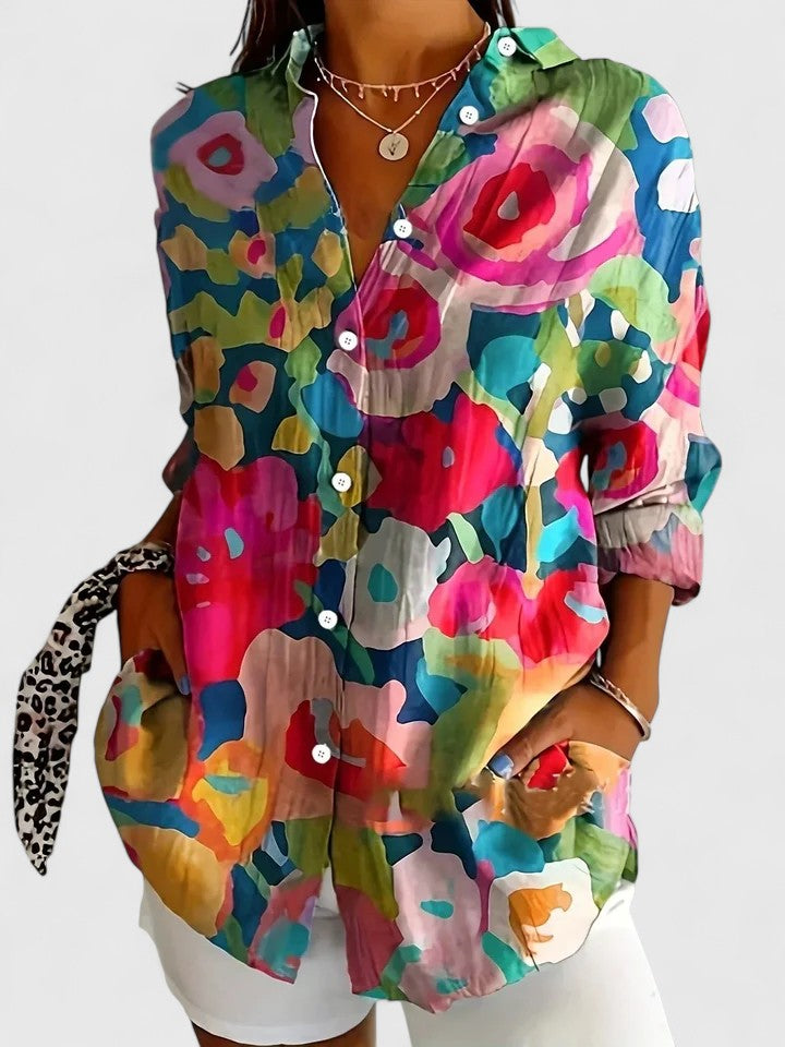 Davellia | Multicolor Print Blouse