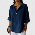 Davellia | Women’s Minimalist Button Casual Blouse