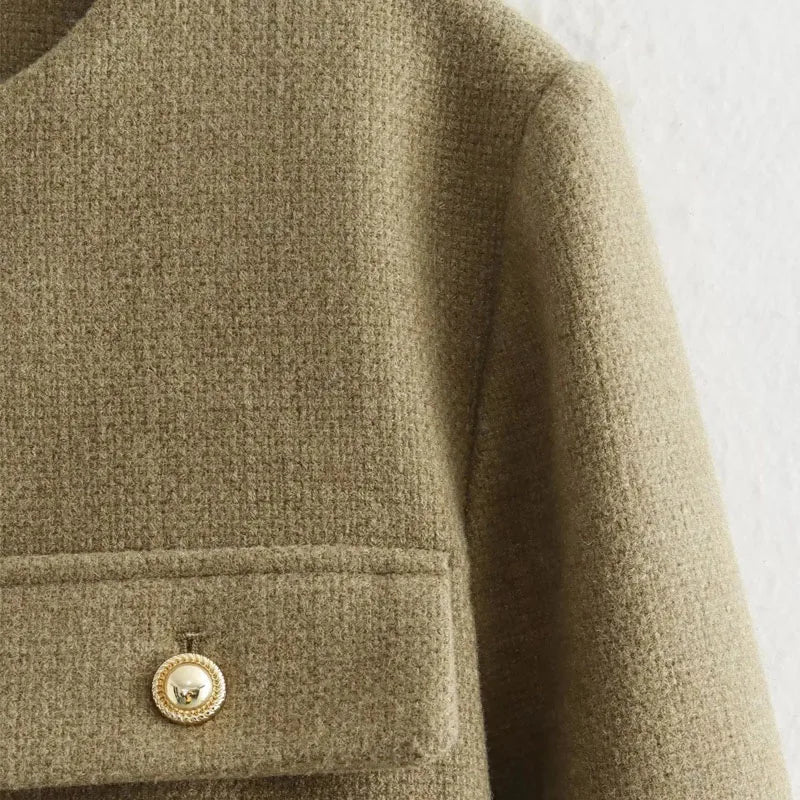 Davellia | Women's Cropped Blazer Jacket