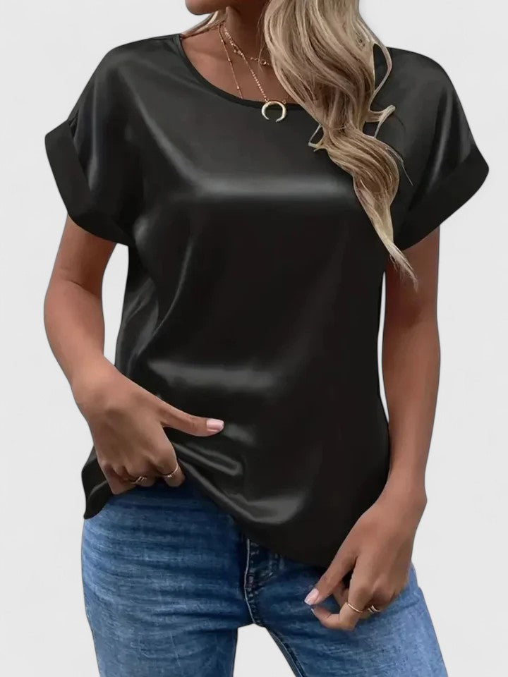 Davellia | Women’s Casual Polka Dot Short Sleeve Top
