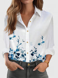 Davellia | Women's Elegant Printed Button-Up Blouse