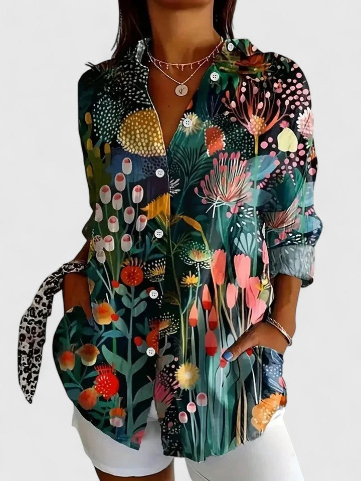 Davellia | Multicolor Print Blouse