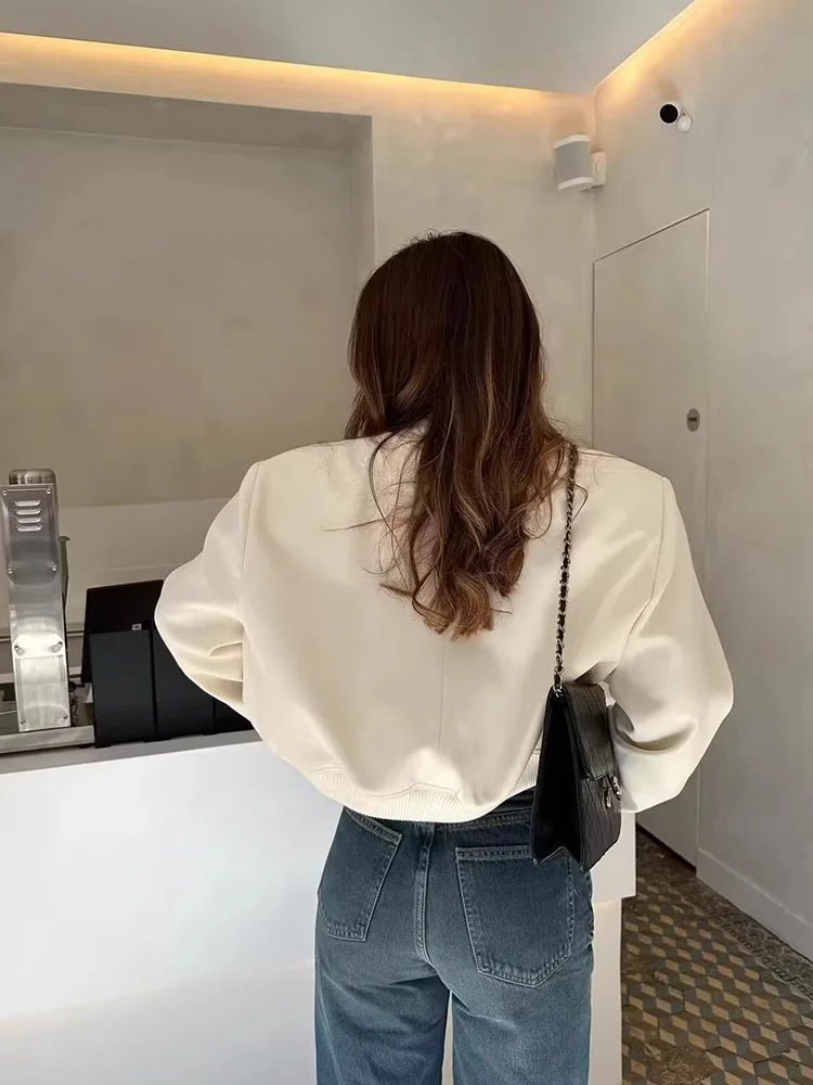 Davellia | Women’s Casual Pocket Front Bomber Jacket