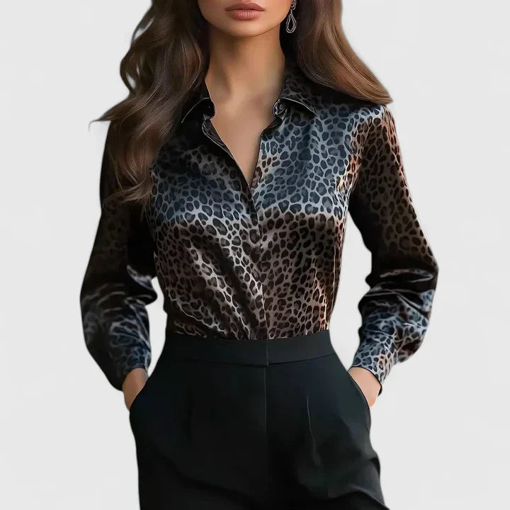 Davellia | Elegant Leopard Printed Blouse