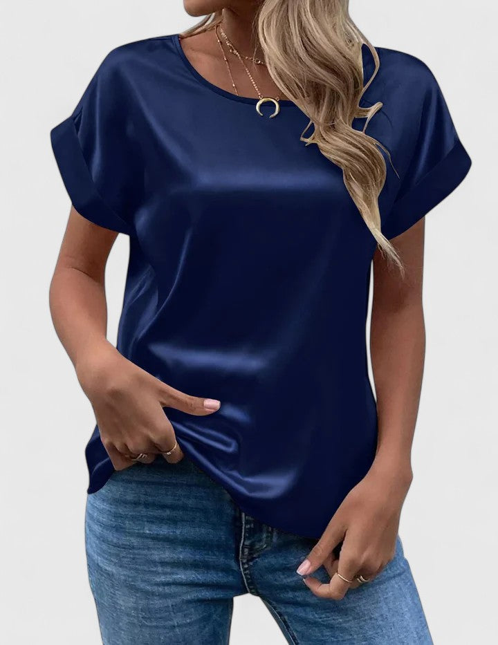 Davellia | Women’s Casual Polka Dot Short Sleeve Top