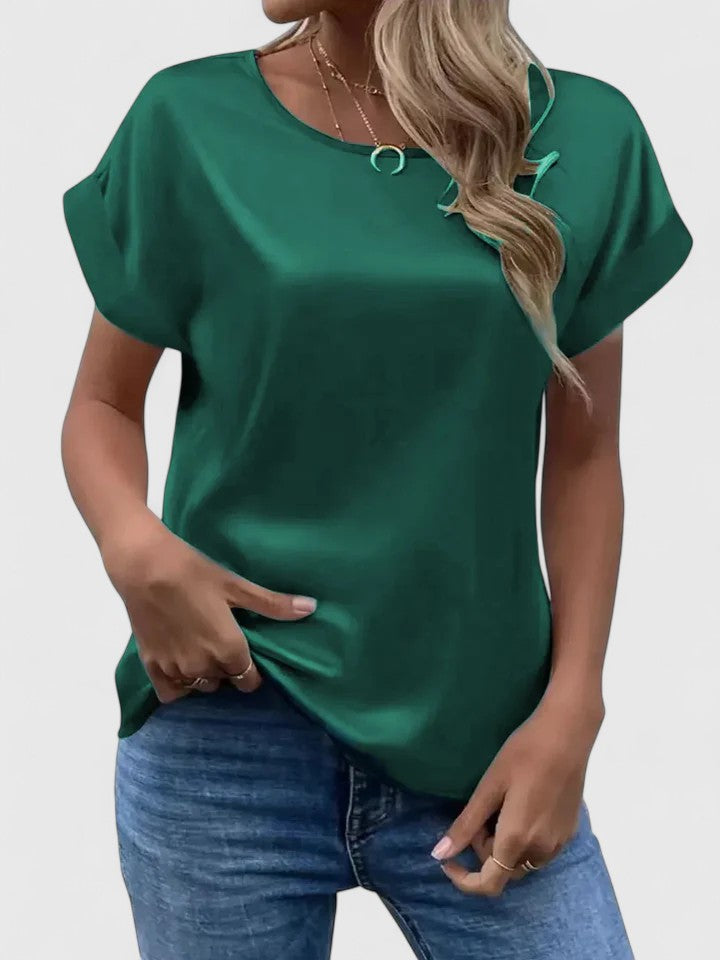 Davellia | Women’s Casual Polka Dot Short Sleeve Top