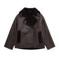 Davellia | Women's Shearling Aviator Jacket
