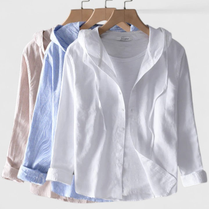 Davellia | Casual Lightweight Hooded Button
