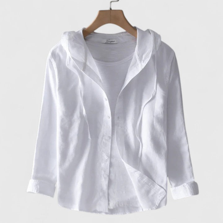 Davellia | Casual Lightweight Hooded Button