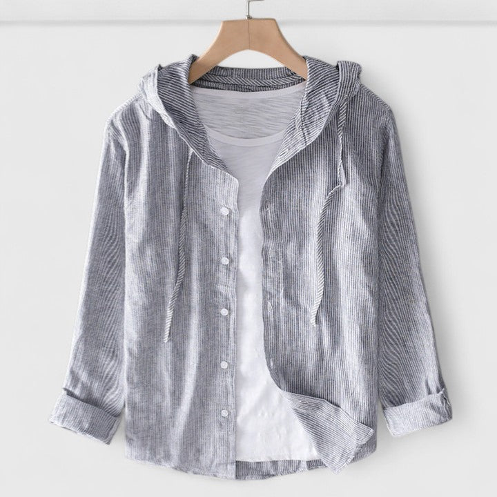Davellia | Casual Lightweight Hooded Button