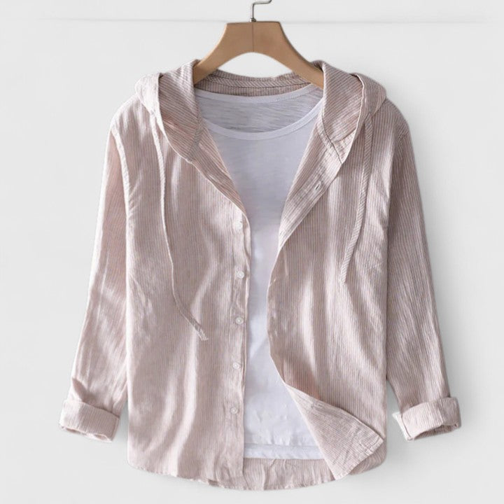 Davellia | Casual Lightweight Hooded Button