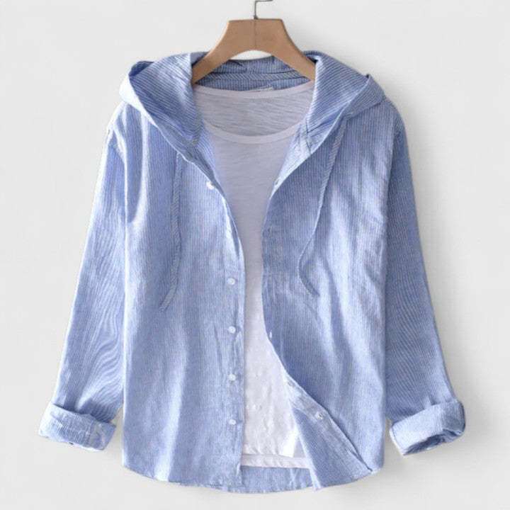 Davellia | Casual Lightweight Hooded Button